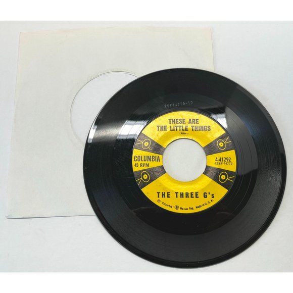 The Three G's Wonder / These are the Little Things 45 Vinyl Pop Record Columbia - Picture 4 of 4